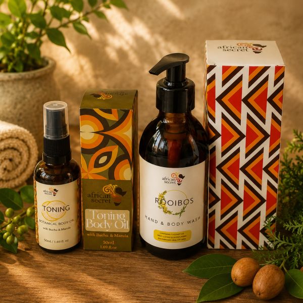 Combo: Toning Buchu Body Oil + Rooibos Hand & Body Wash